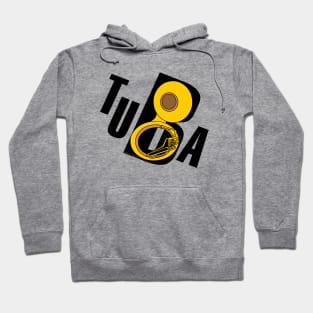 Slanted Tuba Text Hoodie